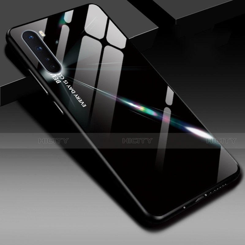 OnePlus Nord用ハイブリットバンパーケース プラスチック 鏡面 カバー OnePlus シルバー・ブラック
