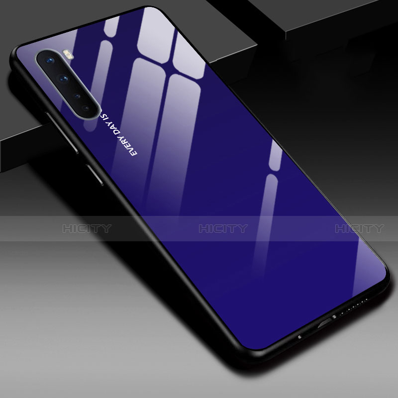OnePlus Nord用ハイブリットバンパーケース プラスチック 鏡面 カバー OnePlus ミッドナイトネイビー