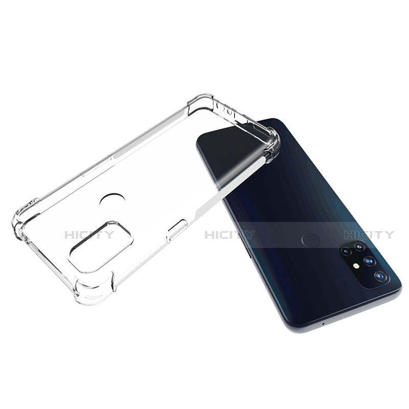OnePlus Nord N10 5G用極薄ソフトケース シリコンケース 耐衝撃 全面保護 クリア透明 T02 OnePlus クリア