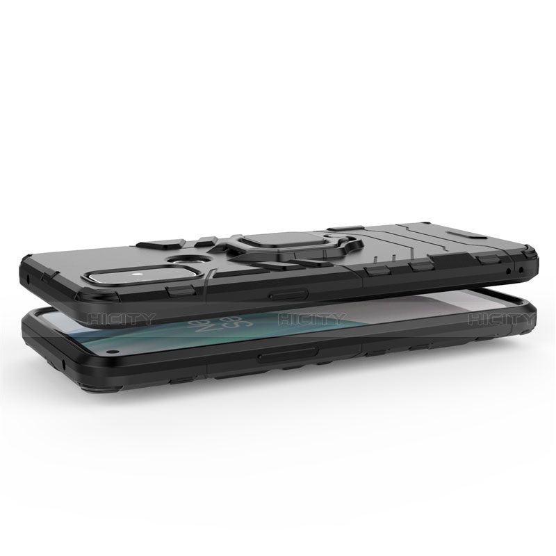 OnePlus Nord N10 5G用ハイブリットバンパーケース プラスチック アンド指輪 マグネット式 OnePlus 