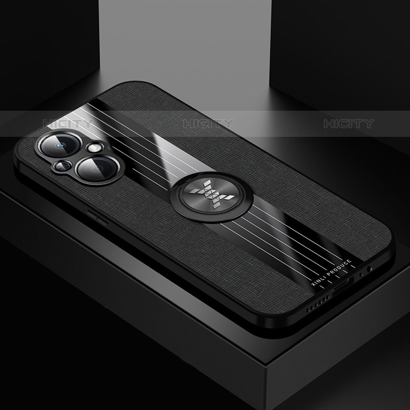 OnePlus Nord N20 5G用極薄ソフトケース シリコンケース 耐衝撃 全面保護 アンド指輪 マグネット式 バンパー X01L OnePlus ブラック