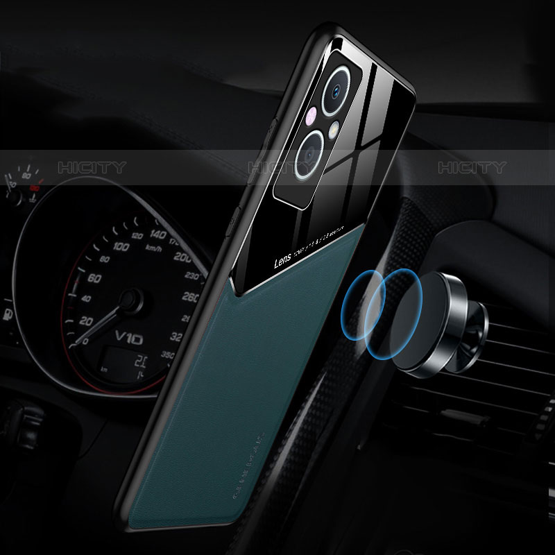 OnePlus Nord N20 5G用シリコンケース ソフトタッチラバー レザー柄 アンドマグネット式 OnePlus 