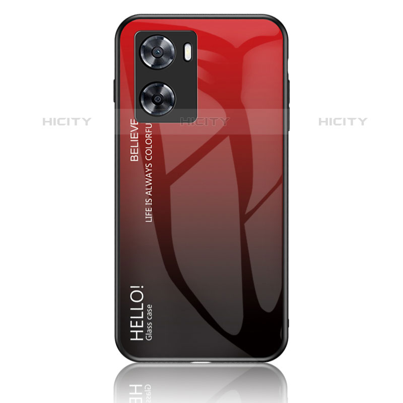 OnePlus Nord N20 SE用ハイブリットバンパーケース プラスチック 鏡面 虹 グラデーション 勾配色 カバー LS1 OnePlus 