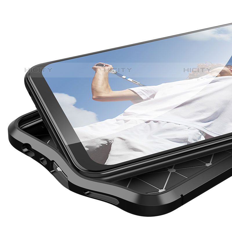 OnePlus Nord N200 5G用シリコンケース ソフトタッチラバー レザー柄 カバー OnePlus 