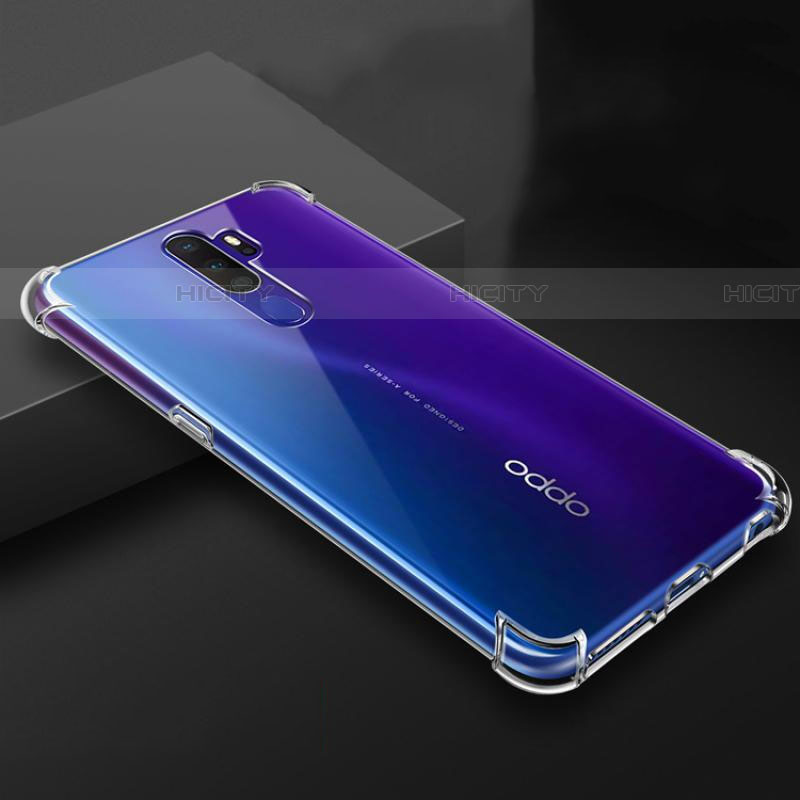 Oppo A11用極薄ソフトケース シリコンケース 耐衝撃 全面保護 クリア透明 T03 Oppo クリア