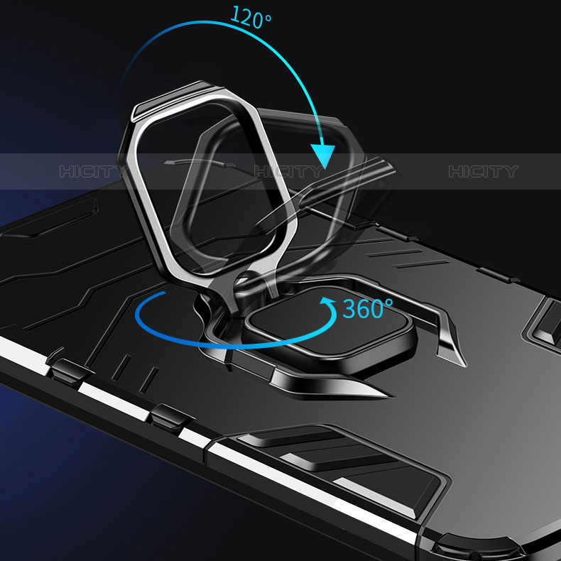 Oppo A53 5G用ハイブリットバンパーケース プラスチック アンド指輪 マグネット式 S01 Oppo 