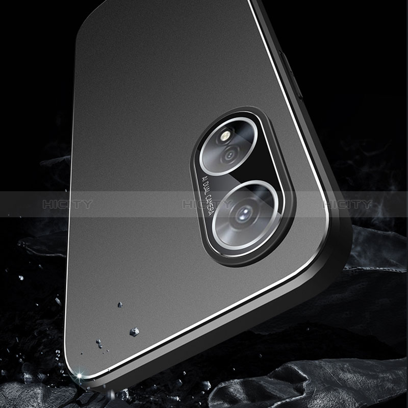 Oppo A58 5G用ケース 高級感 手触り良い アルミメタル 製の金属製 兼シリコン カバー J01 Oppo 