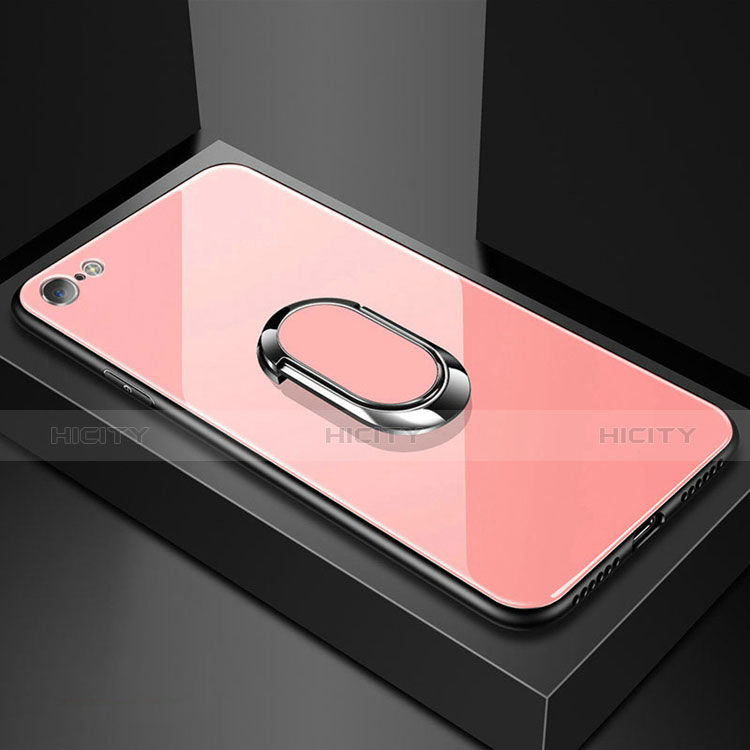 Oppo A71用ハイブリットバンパーケース プラスチック 鏡面 カバー Oppo ピンク