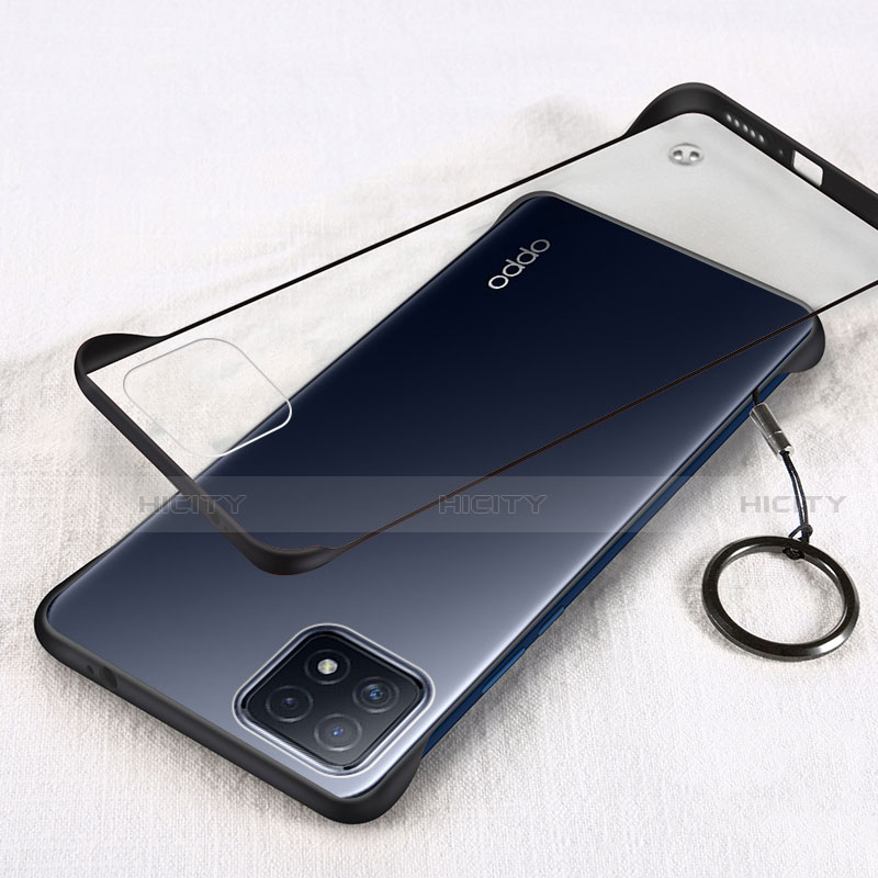 Oppo A72 5G用ハードカバー クリスタル クリア透明 H01 Oppo ブラック