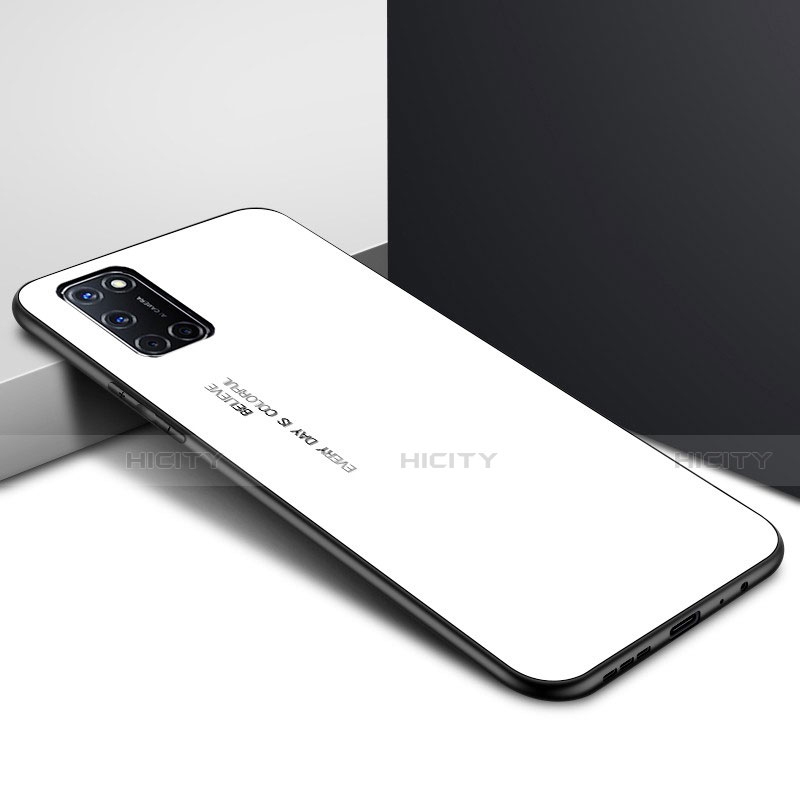 Oppo A72用ハイブリットバンパーケース プラスチック 鏡面 カバー Oppo 