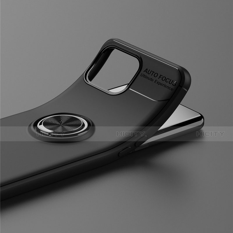 Oppo A73 (2020)用極薄ソフトケース シリコンケース 耐衝撃 全面保護 アンド指輪 マグネット式 バンパー Oppo 