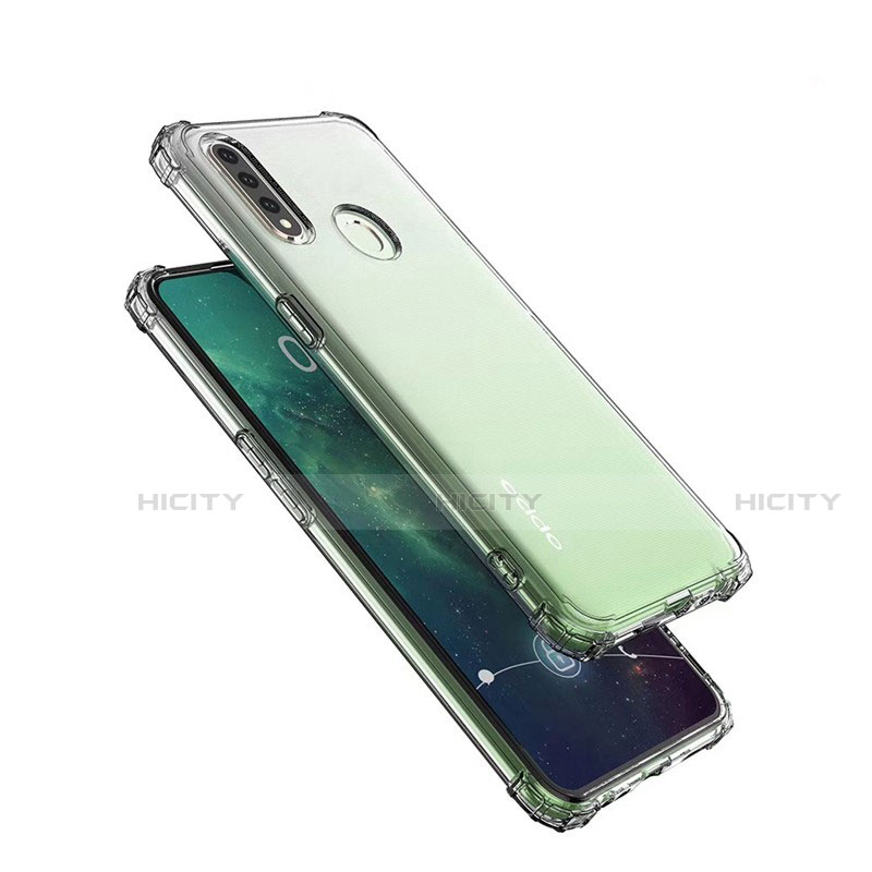 Oppo A8用極薄ソフトケース シリコンケース 耐衝撃 全面保護 クリア透明 T03 Oppo クリア