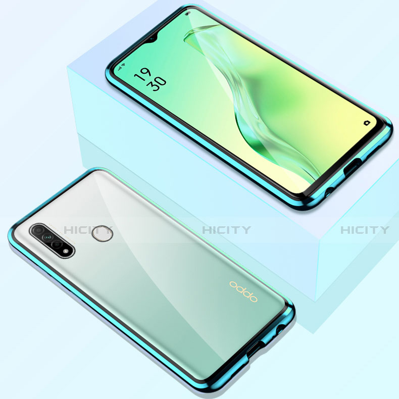 Oppo A8用ケース 高級感 手触り良い アルミメタル 製の金属製 360度 フルカバーバンパー 鏡面 カバー Oppo 