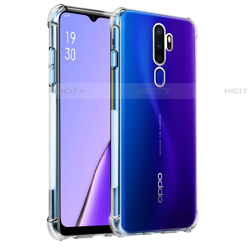 Oppo A9 (2020)用極薄ソフトケース シリコンケース 耐衝撃 全面保護 クリア透明 T04 Oppo クリア