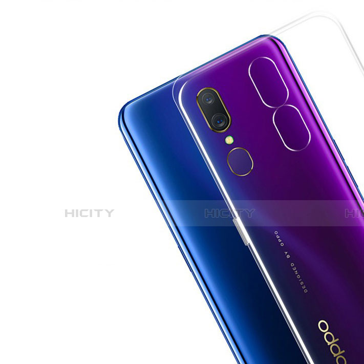 Oppo A9用極薄ソフトケース シリコンケース 耐衝撃 全面保護 クリア透明 T02 Oppo クリア