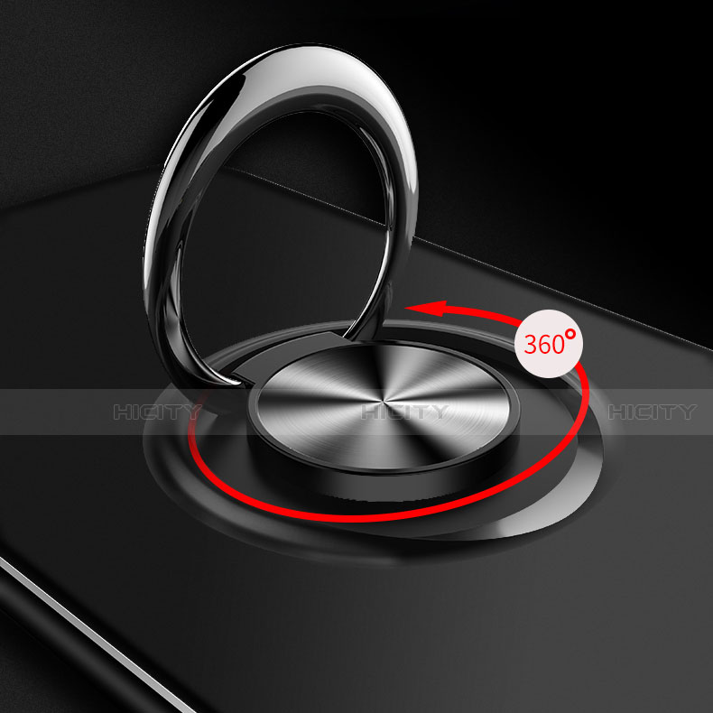 Oppo A9用極薄ソフトケース シリコンケース 耐衝撃 全面保護 アンド指輪 マグネット式 バンパー Oppo 