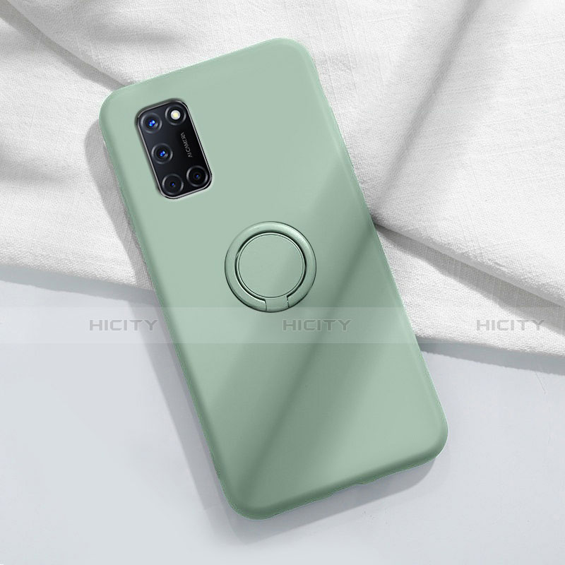 Oppo A92用極薄ソフトケース シリコンケース 耐衝撃 全面保護 アンド指輪 マグネット式 バンパー A04 Oppo 