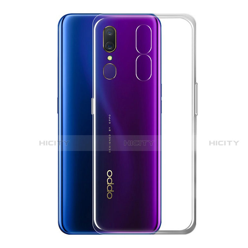 Oppo A9X用極薄ソフトケース シリコンケース 耐衝撃 全面保護 クリア透明 T02 Oppo クリア