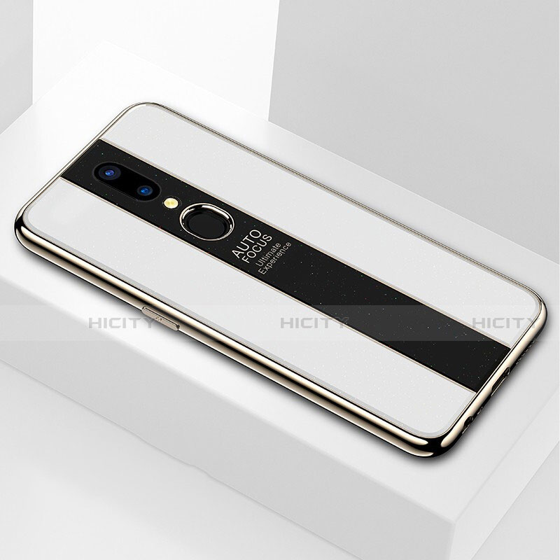 Oppo A9X用ハイブリットバンパーケース プラスチック 鏡面 カバー M01 Oppo 