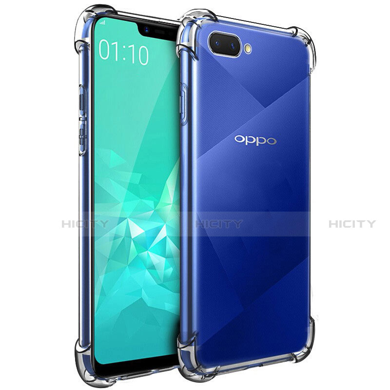 Oppo AX5用極薄ソフトケース シリコンケース 耐衝撃 全面保護 クリア透明 カバー Oppo クリア