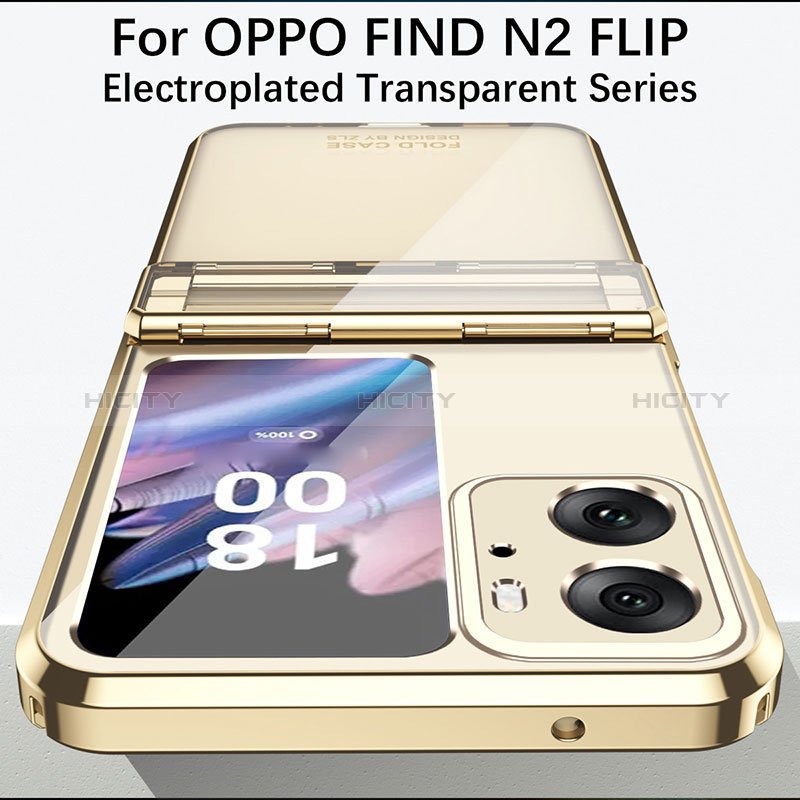 Oppo Find N2 Flip 5G用ハードケース プラスチック 質感もマット 前面と背面 360度 フルカバー ZL3 Oppo 