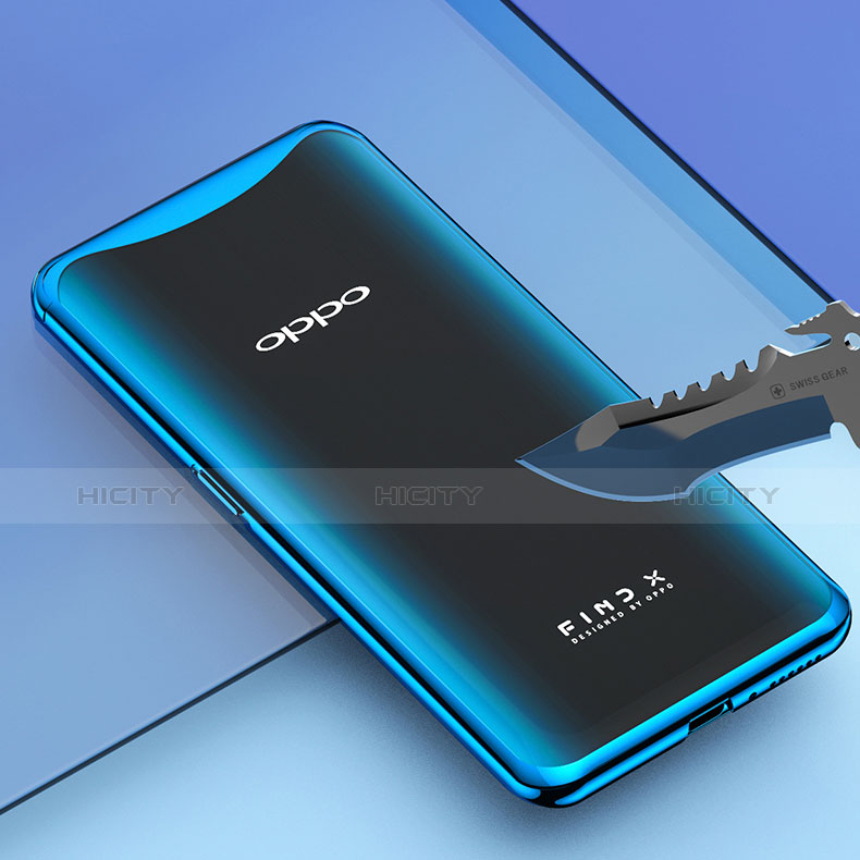 Oppo Find X用極薄ソフトケース シリコンケース 耐衝撃 全面保護 クリア透明 H02 Oppo 