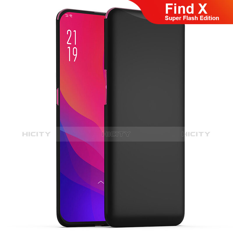 Oppo Find X Super Flash Edition用ハードケース プラスチック 質感もマット M02 Oppo ブラック