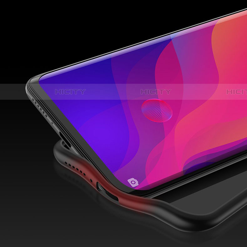 Oppo Find X Super Flash Edition用炭素繊維ケース ソフトタッチラバー ツイル カバー T01 Oppo ブラック