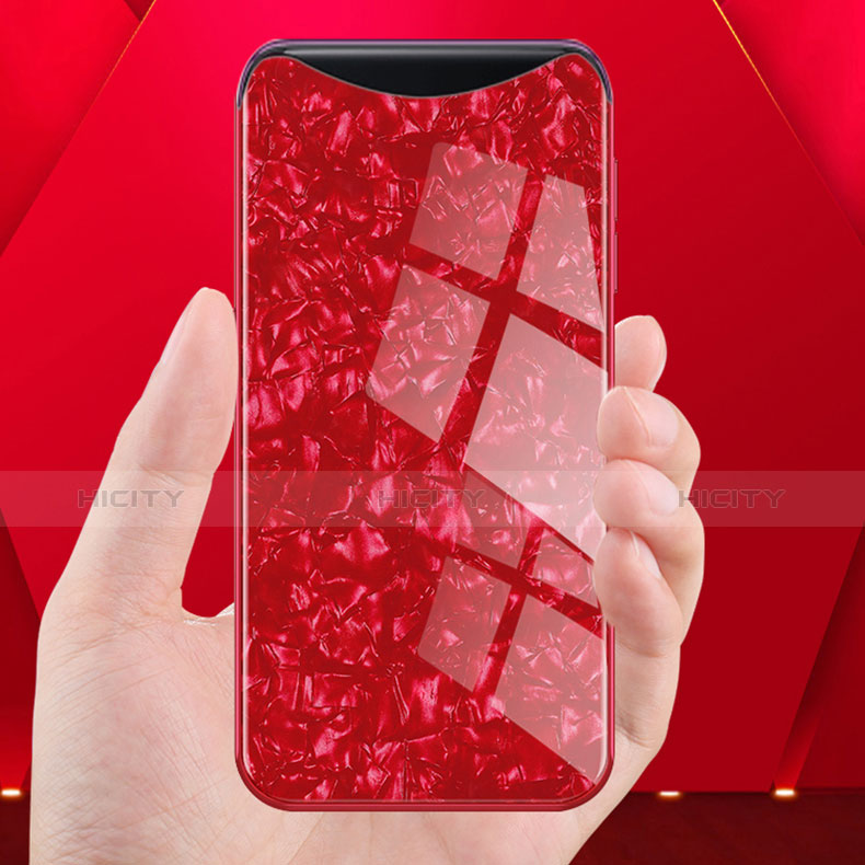 Oppo Find X Super Flash Edition用ハイブリットバンパーケース プラスチック 鏡面 カバー Oppo 