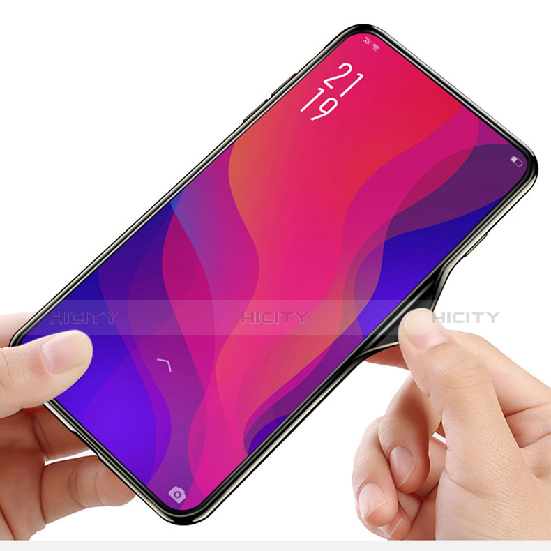 Oppo Find X Super Flash Edition用ハイブリットバンパーケース プラスチック 鏡面 カバー M01 Oppo 