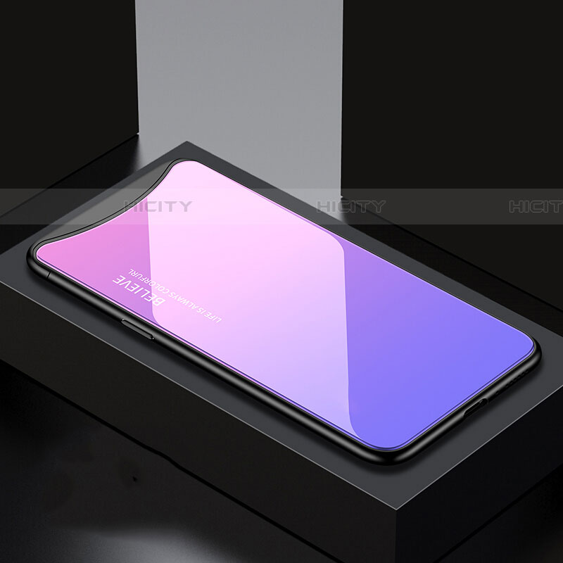 Oppo Find X Super Flash Edition用ハイブリットバンパーケース プラスチック パターン 鏡面 カバー S01 Oppo 