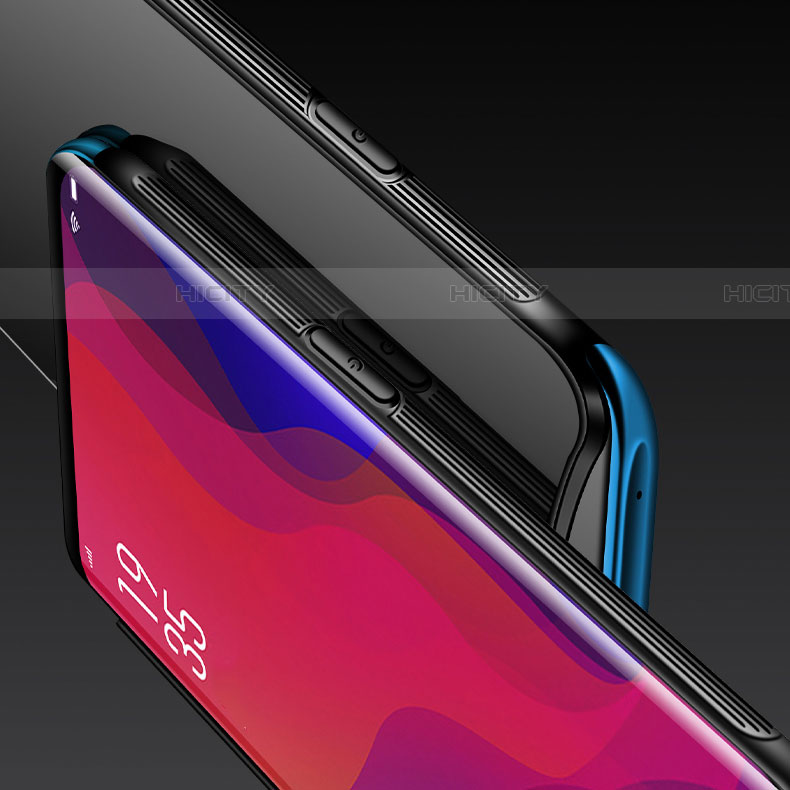 Oppo Find X Super Flash Edition用ハイブリットバンパーケース プラスチック 鏡面 カバー T02 Oppo 