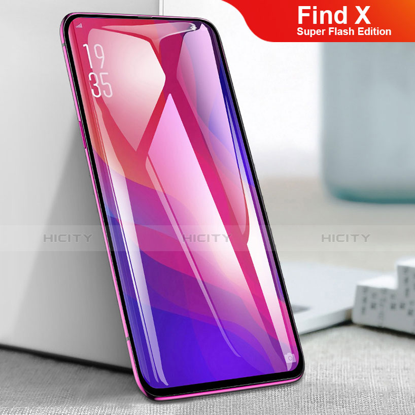 Oppo Find X Super Flash Edition用強化ガラス フル液晶保護フィルム F03 Oppo ブラック