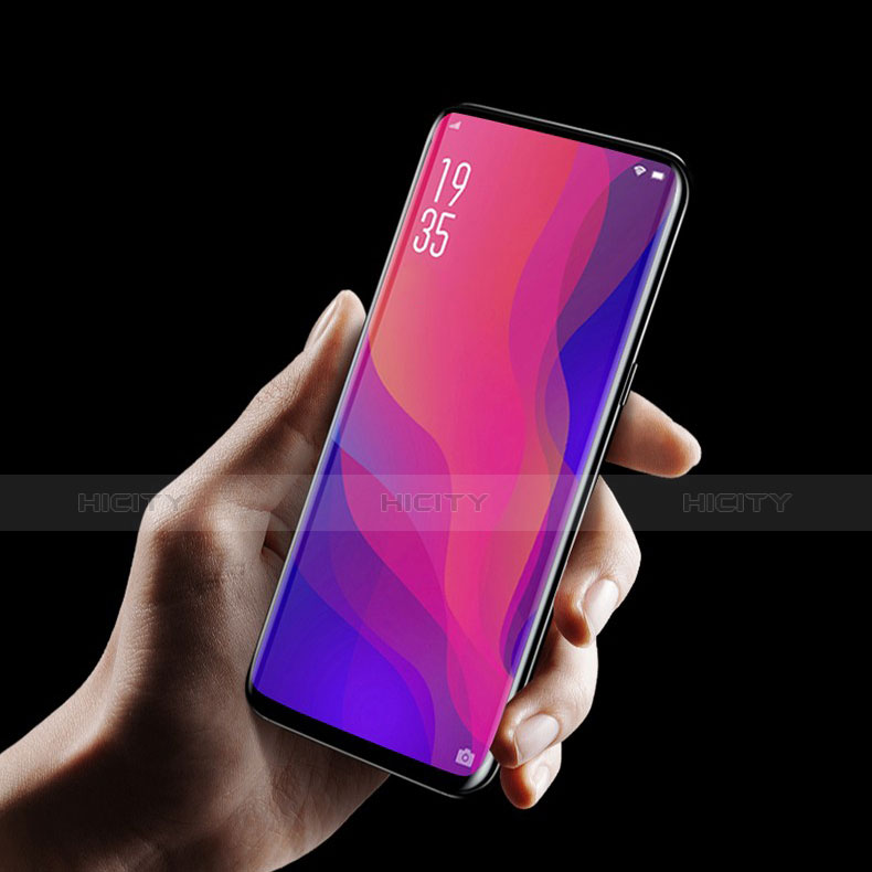 Oppo Find X Super Flash Edition用強化ガラス フル液晶保護フィルム F04 Oppo ブラック