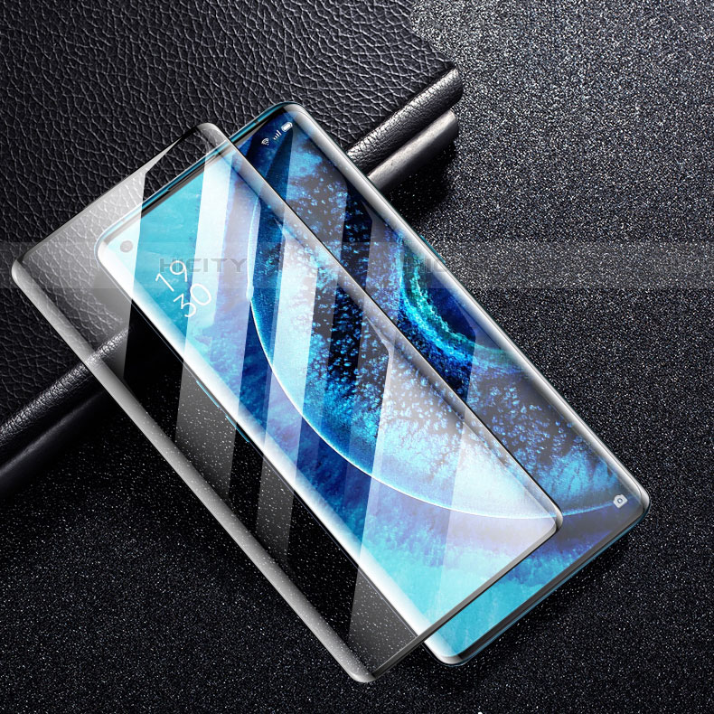 Oppo Find X2用強化ガラス フル液晶保護フィルム Oppo ブラック