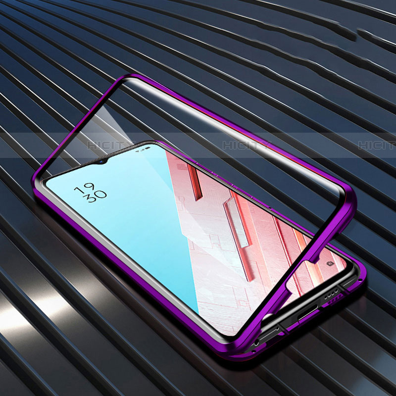 Oppo Find X2 Lite用ケース 高級感 手触り良い アルミメタル 製の金属製 360度 フルカバーバンパー 鏡面 カバー M04 Oppo 