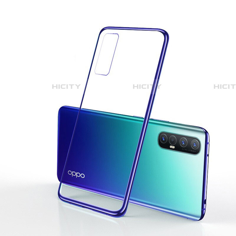 Oppo Find X2 Neo用極薄ソフトケース シリコンケース 耐衝撃 全面保護 クリア透明 H01 Oppo ネイビー