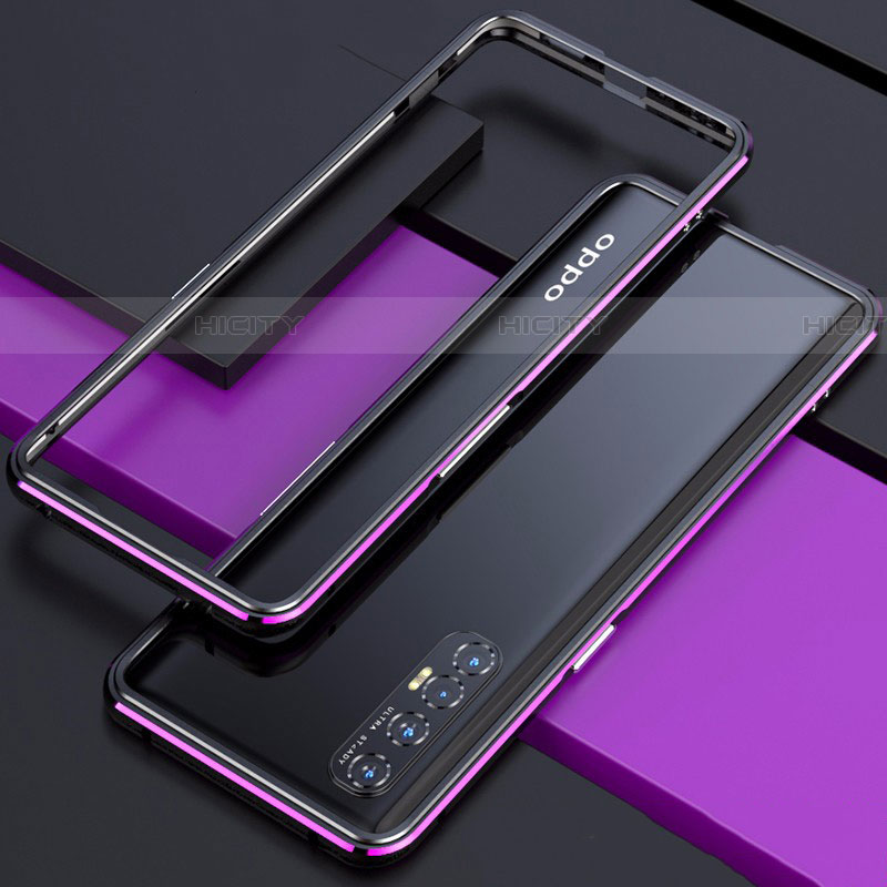 Oppo Find X2 Neo用ケース 高級感 手触り良い アルミメタル 製の金属製 バンパー カバー Oppo 