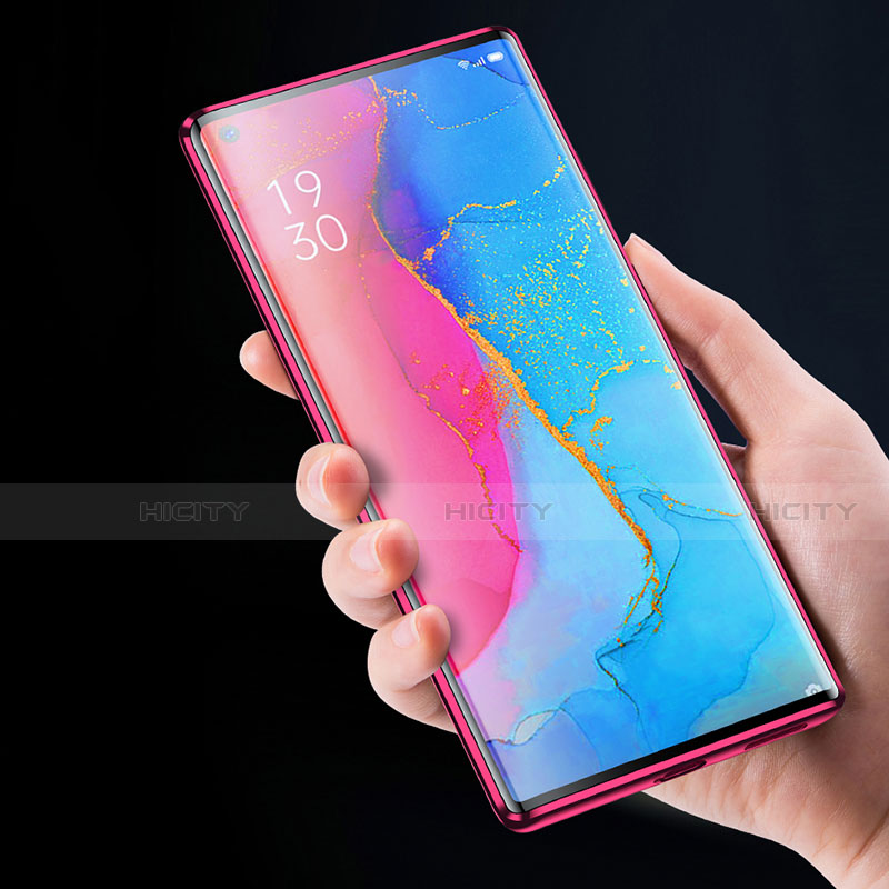 Oppo Find X2 Neo用ハイブリットバンパーケース プラスチック 鏡面 カバー アンド指輪 マグネット式 A02 Oppo 