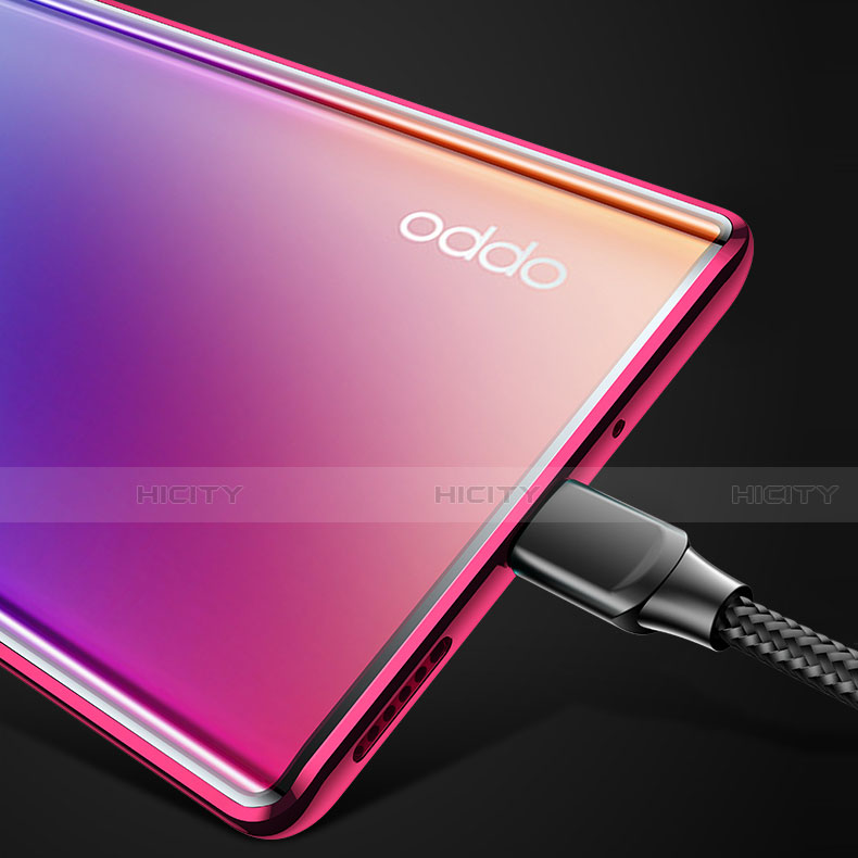 Oppo Find X2 Neo用ハイブリットバンパーケース プラスチック 鏡面 カバー アンド指輪 マグネット式 A02 Oppo 