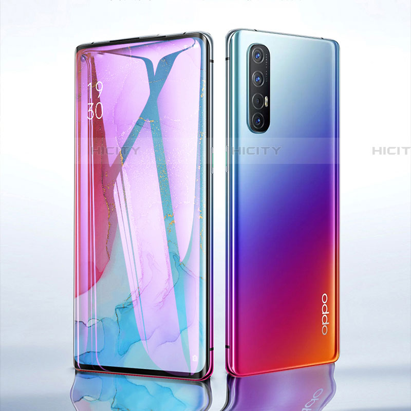 Oppo Find X2 Neo用強化ガラス フル液晶保護フィルム アンチグレア ブルーライト Oppo ブラック