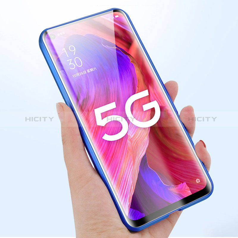 Oppo Find X3 5G用ケース 高級感 手触り良い アルミメタル 製の金属製 360度 フルカバーバンパー 鏡面 カバー Oppo 