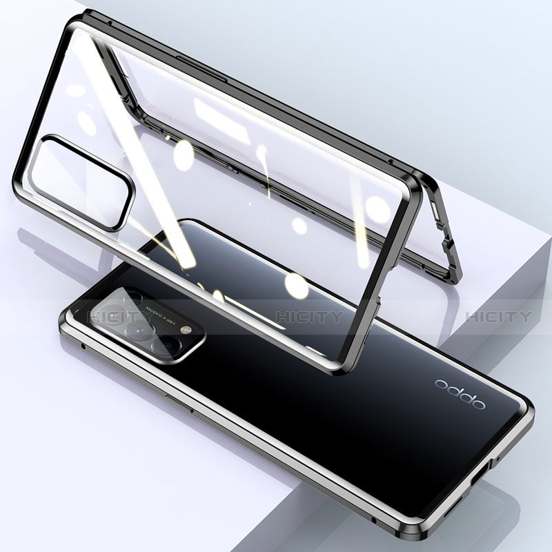 Oppo Find X3 Lite 5G用ケース 高級感 手触り良い アルミメタル 製の金属製 360度 フルカバーバンパー 鏡面 カバー M01 Oppo 