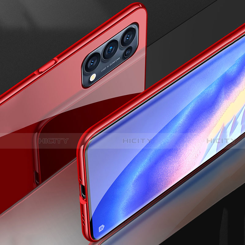 Oppo Find X3 Lite 5G用ケース 高級感 手触り良い アルミメタル 製の金属製 360度 フルカバーバンパー 鏡面 カバー M05 Oppo 