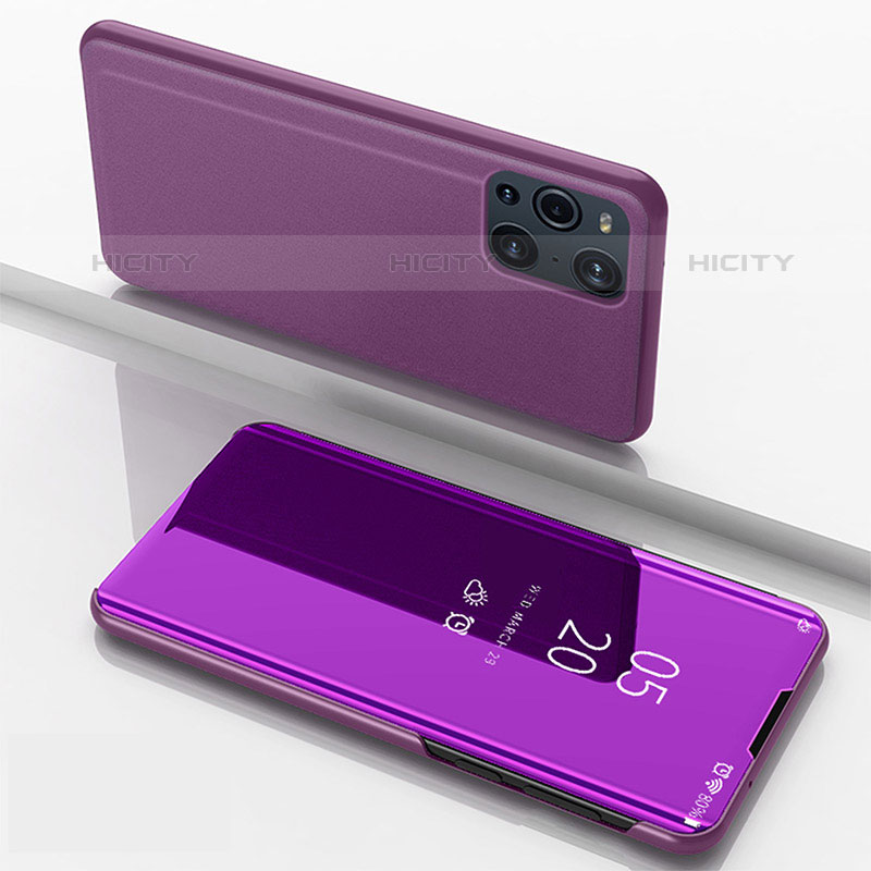 Oppo Find X3 Pro 5G用手帳型 レザーケース スタンド 鏡面 カバー Oppo 