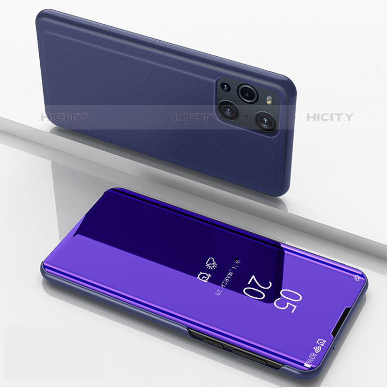 Oppo Find X3 Pro 5G用手帳型 レザーケース スタンド 鏡面 カバー Oppo 