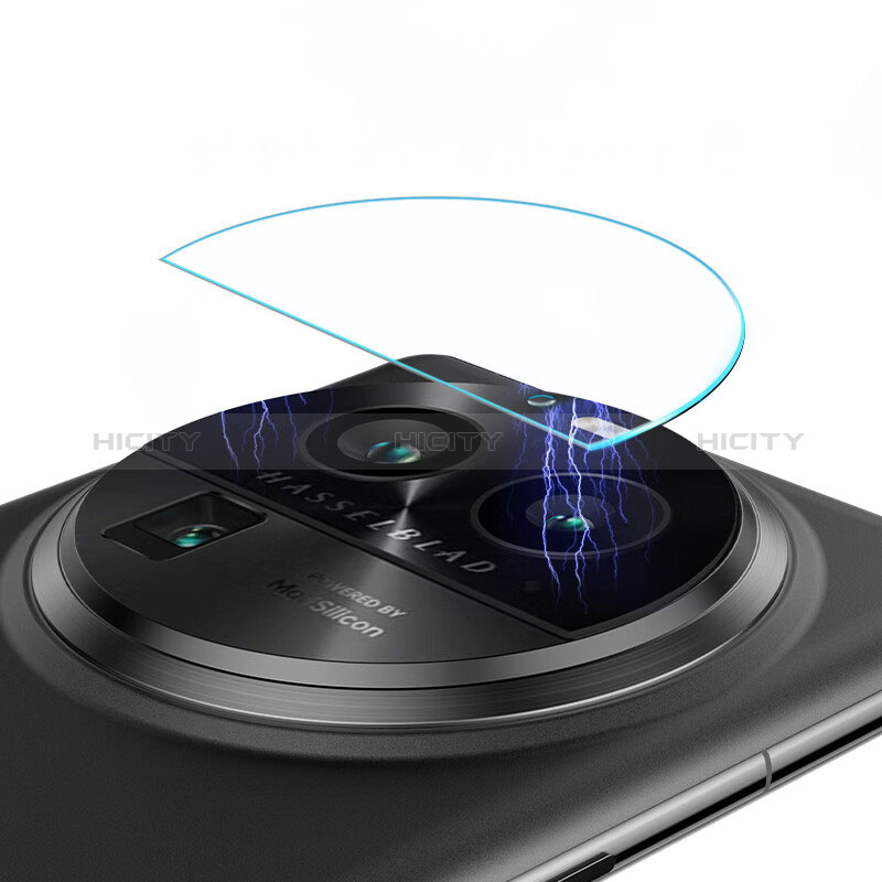 Oppo Find X6 5G用強化ガラス カメラプロテクター カメラレンズ 保護ガラスフイルム C01 Oppo ブラック