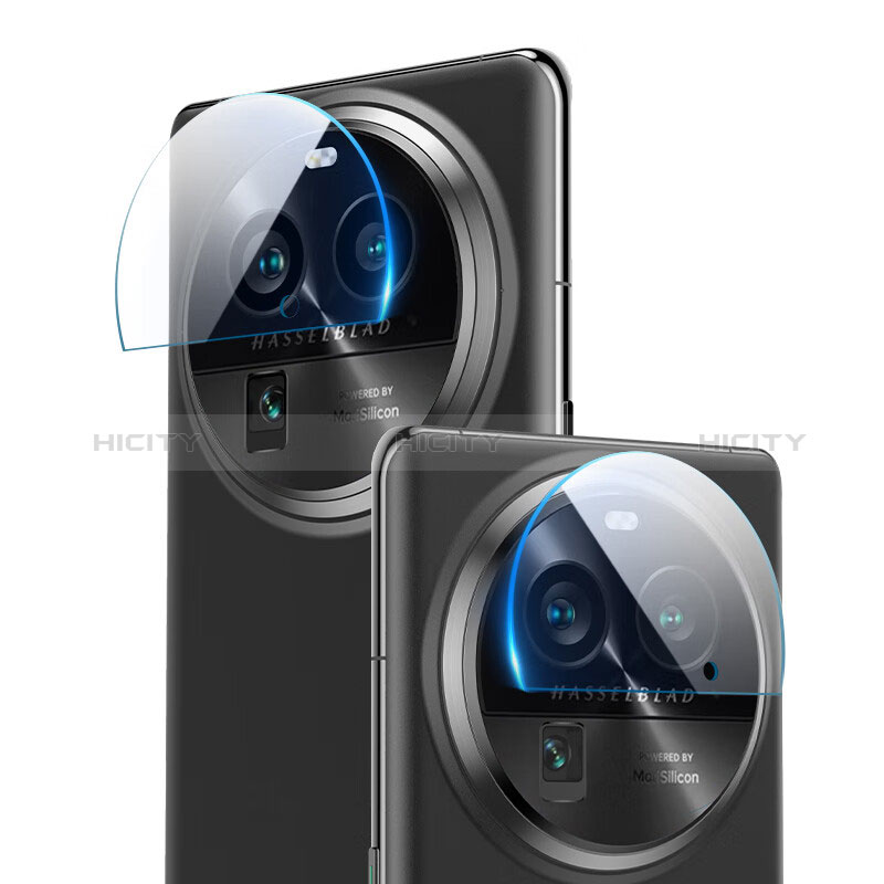 Oppo Find X6 Pro 5G用強化ガラス カメラプロテクター カメラレンズ 保護ガラスフイルム C01 Oppo ブラック