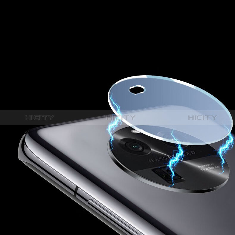 Oppo Find X6 Pro 5G用強化ガラス カメラプロテクター カメラレンズ 保護ガラスフイルム C02 Oppo ブラック