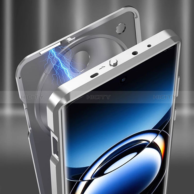 Oppo Find X7 Ultra 5G用ケース 高級感 手触り良い アルミメタル 製の金属製 360度 フルカバーバンパー 鏡面 カバー P02 Oppo 